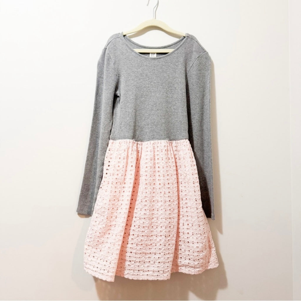 Kids GAP Pink & Grey Dress Size 10 Large