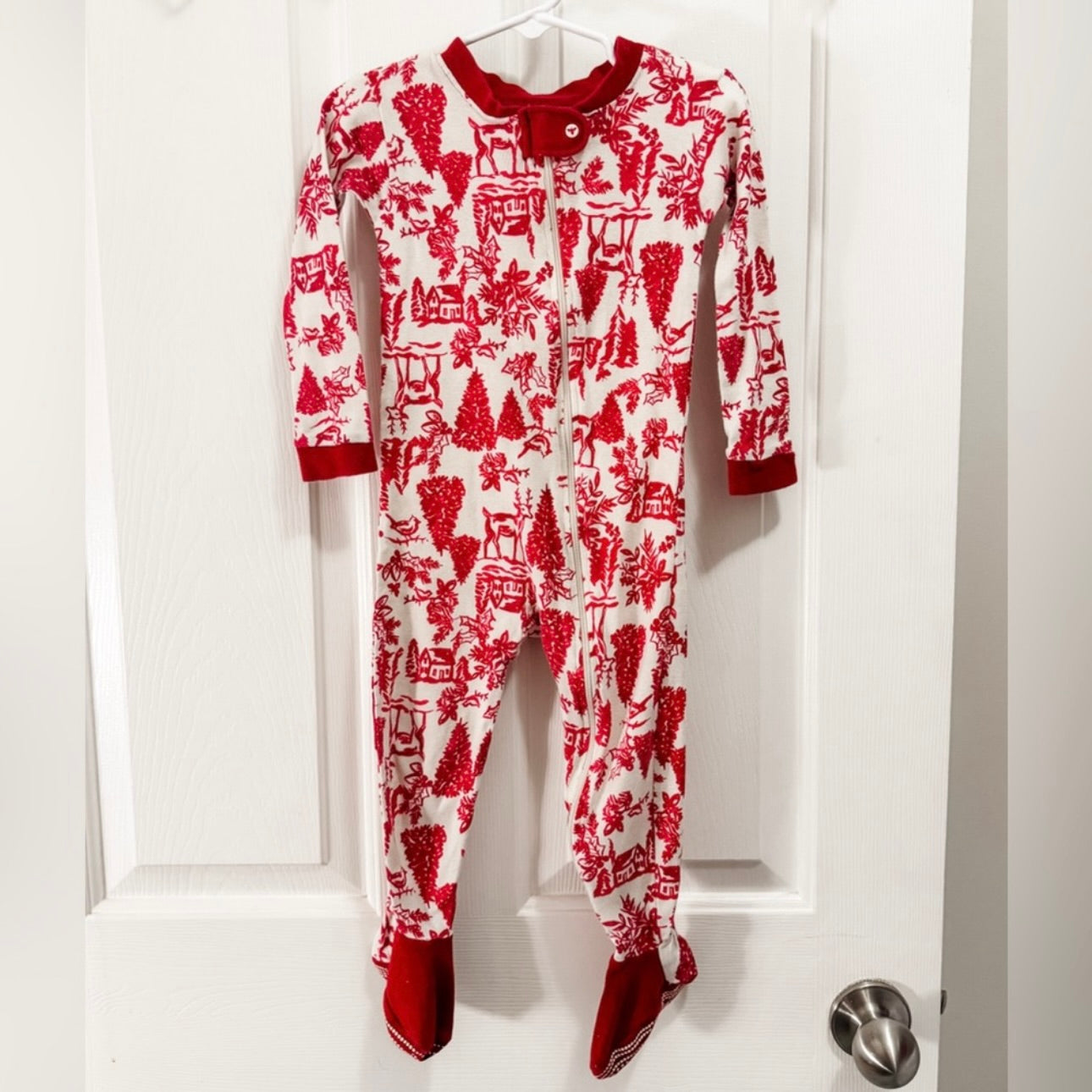 Kids Burts Bees Holiday Footie Pajamas Size 24M