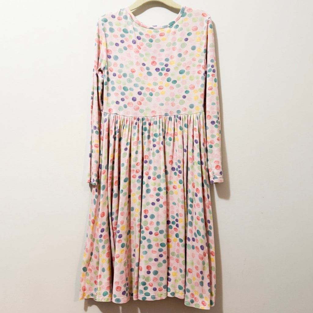 Kids Posh Peanut Multicolor Polka Dot Dress Size 7