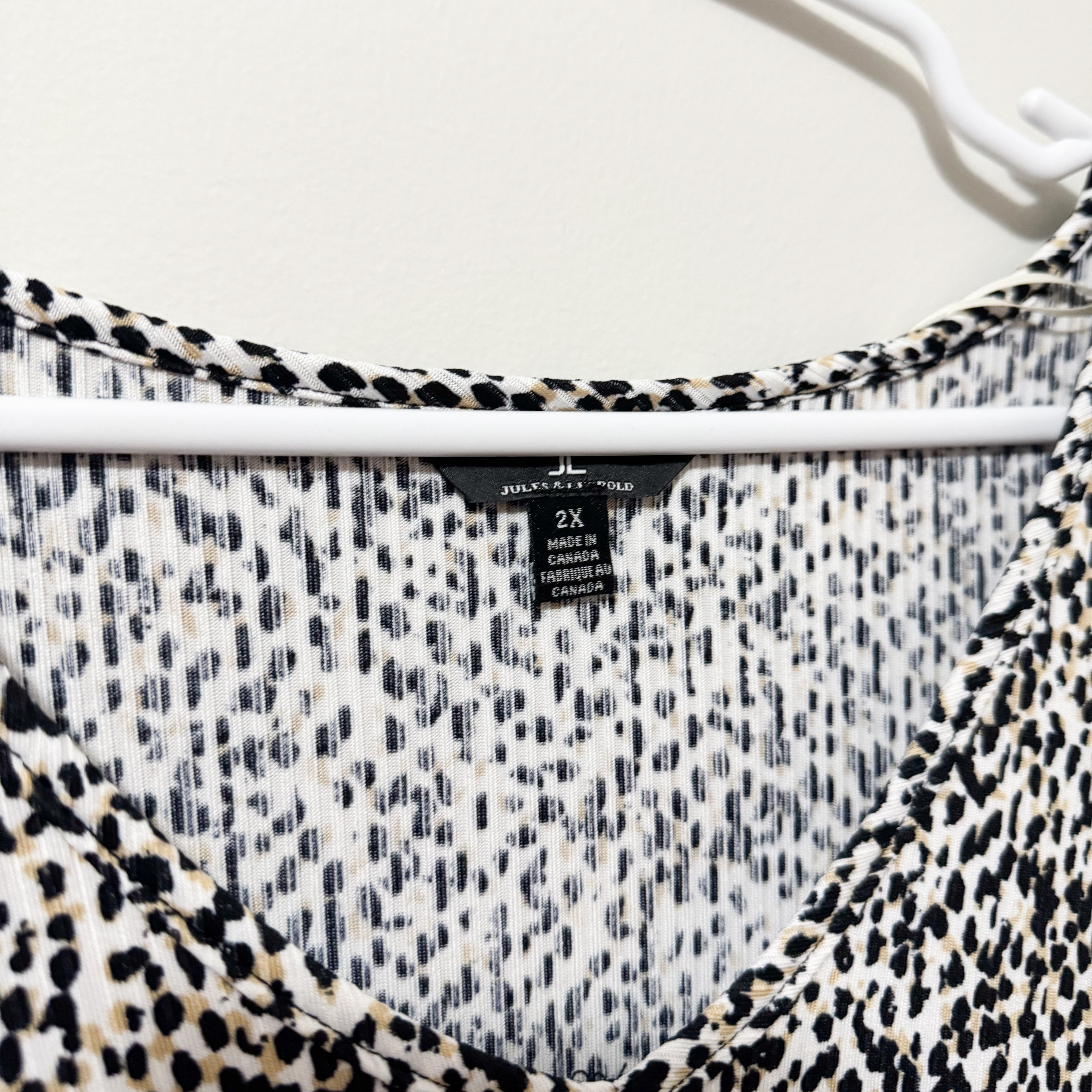 Women’s Leopard Print Blouse Size 2X