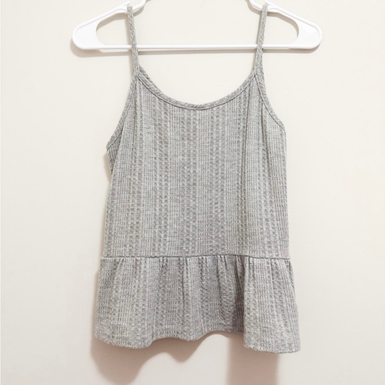 Women’s Grey Ribbed Camisole Size Small