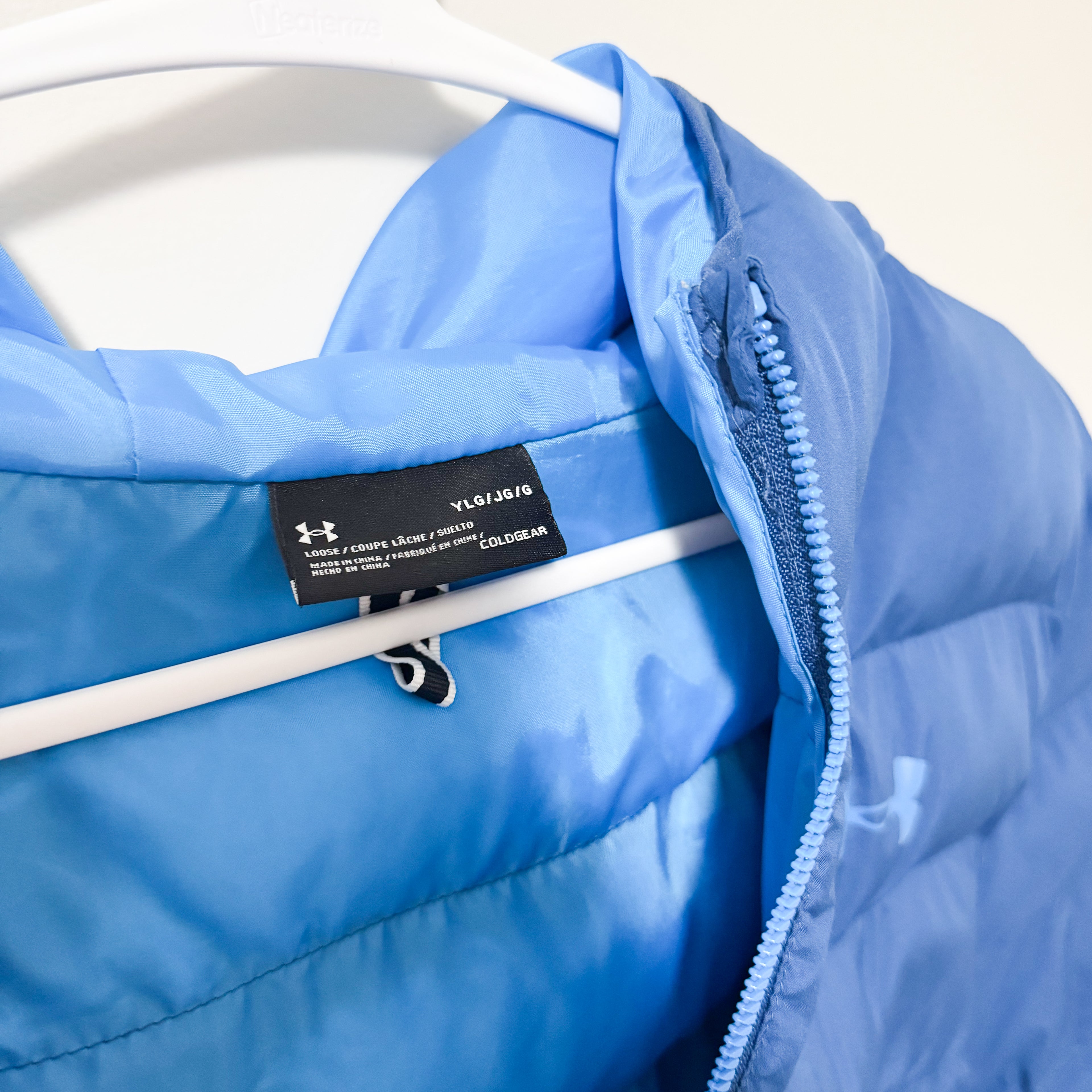 Kids Under Armour Blue & Grey Winter Coat Size Large