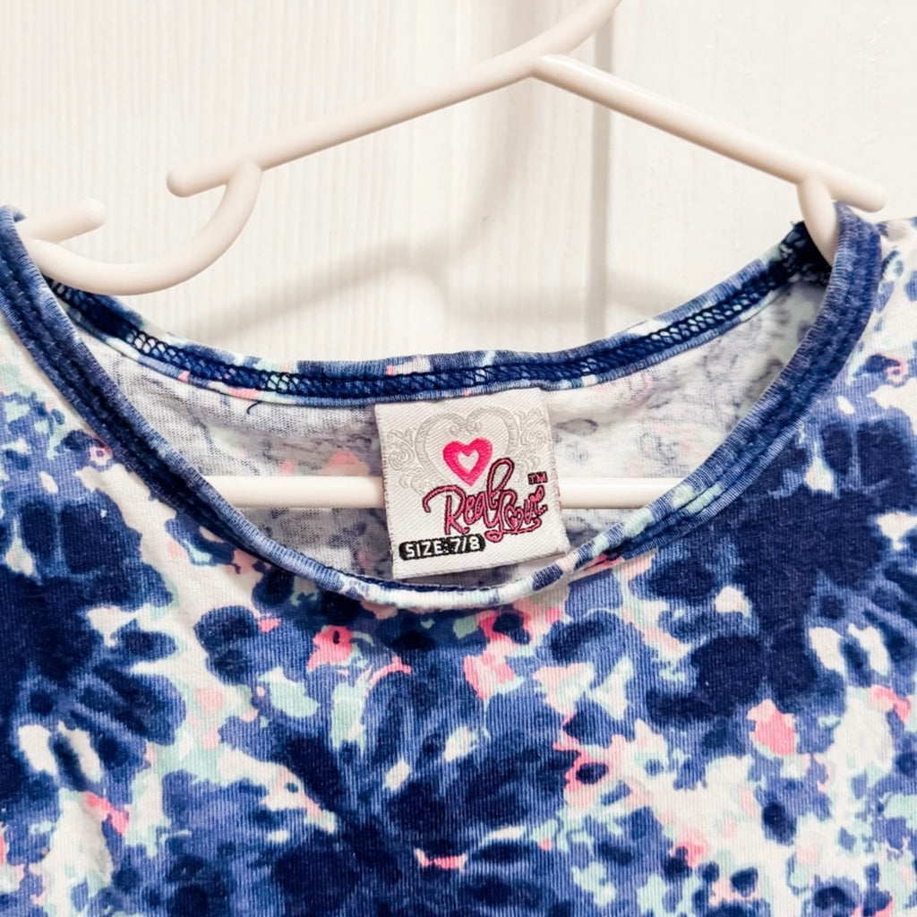 Kids Pink & Blue Tee Size 7/8