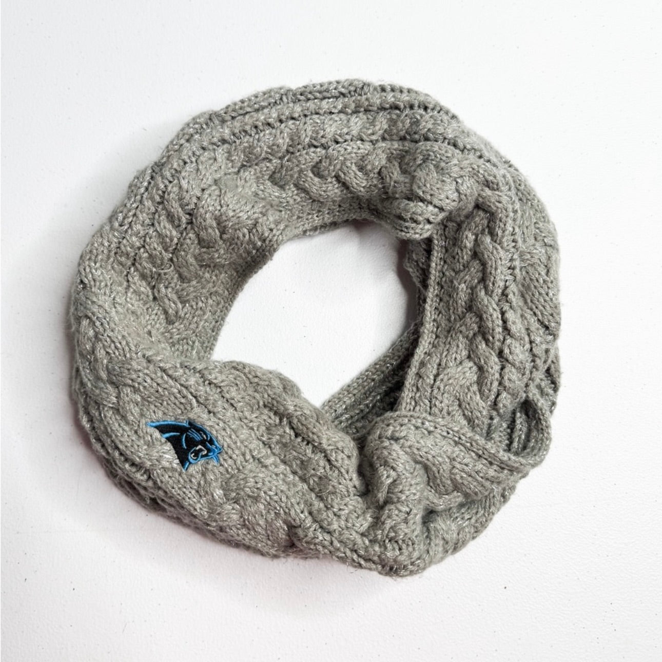 Women’s Carolina Panthers Cable Knit Infinity Scarf