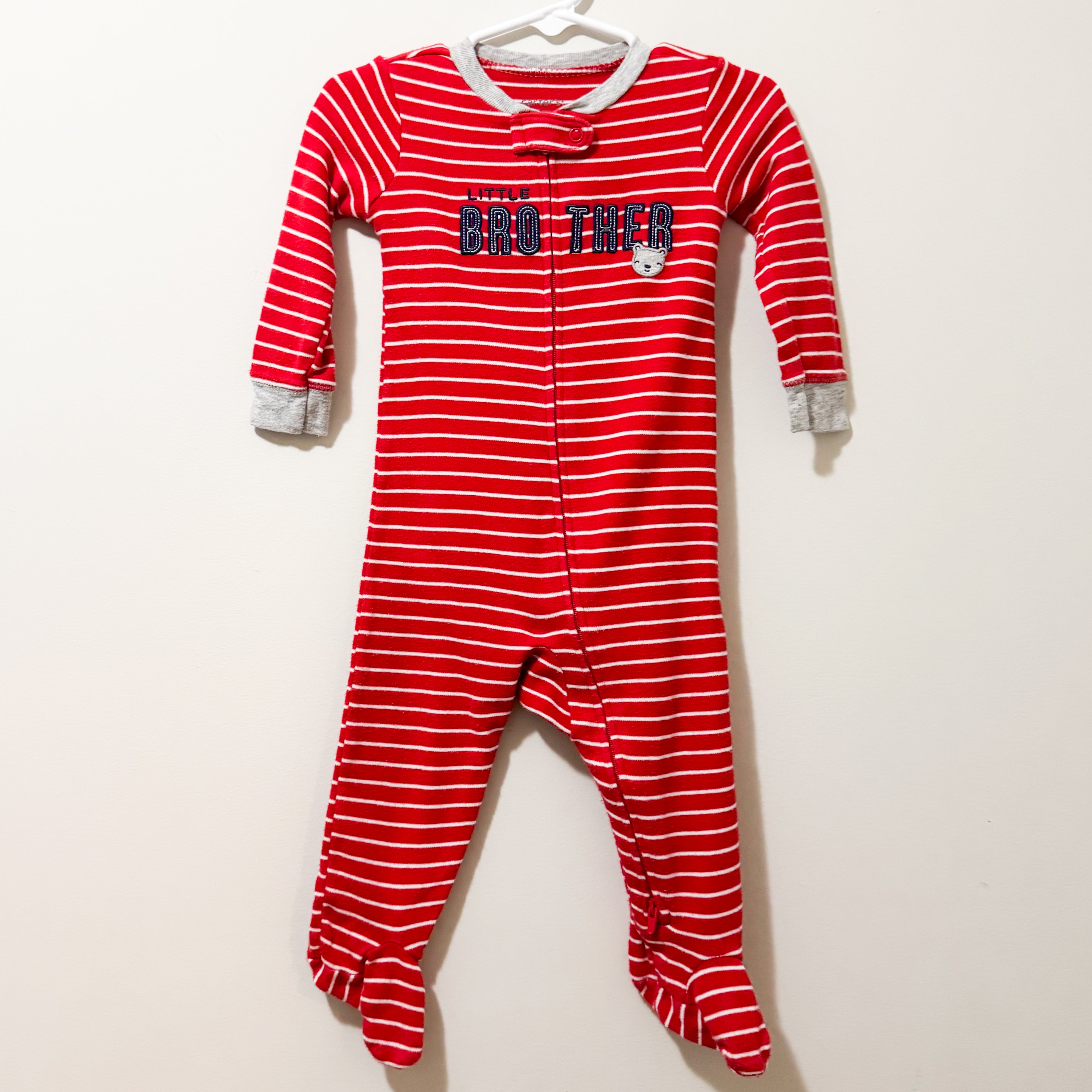 Kids Little Brother Footie Pajamas Size 9AM
