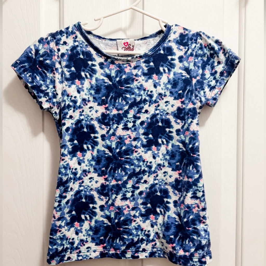 Kids Pink & Blue Tee Size 7/8