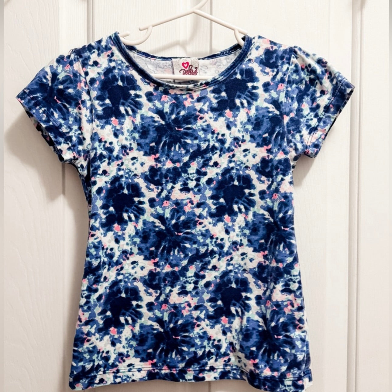 Kids Pink & Blue Tee Size 7/8