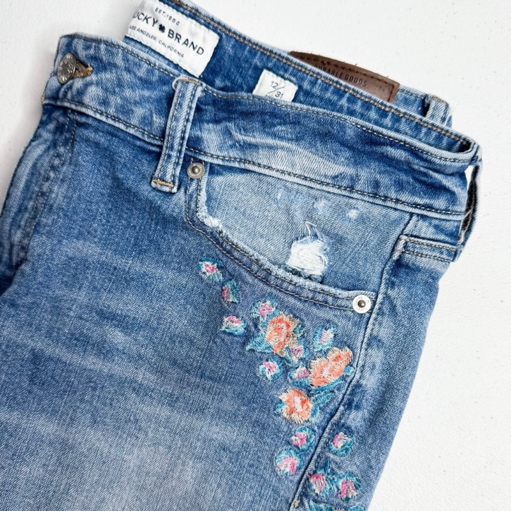 Women’s Lucky Brand Floral Jeans Size 12/31