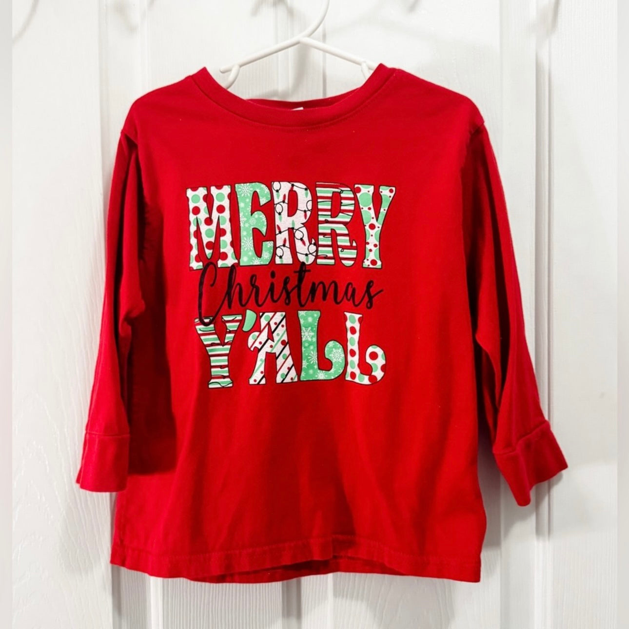 Kids Merry Christmas Tee Size 4