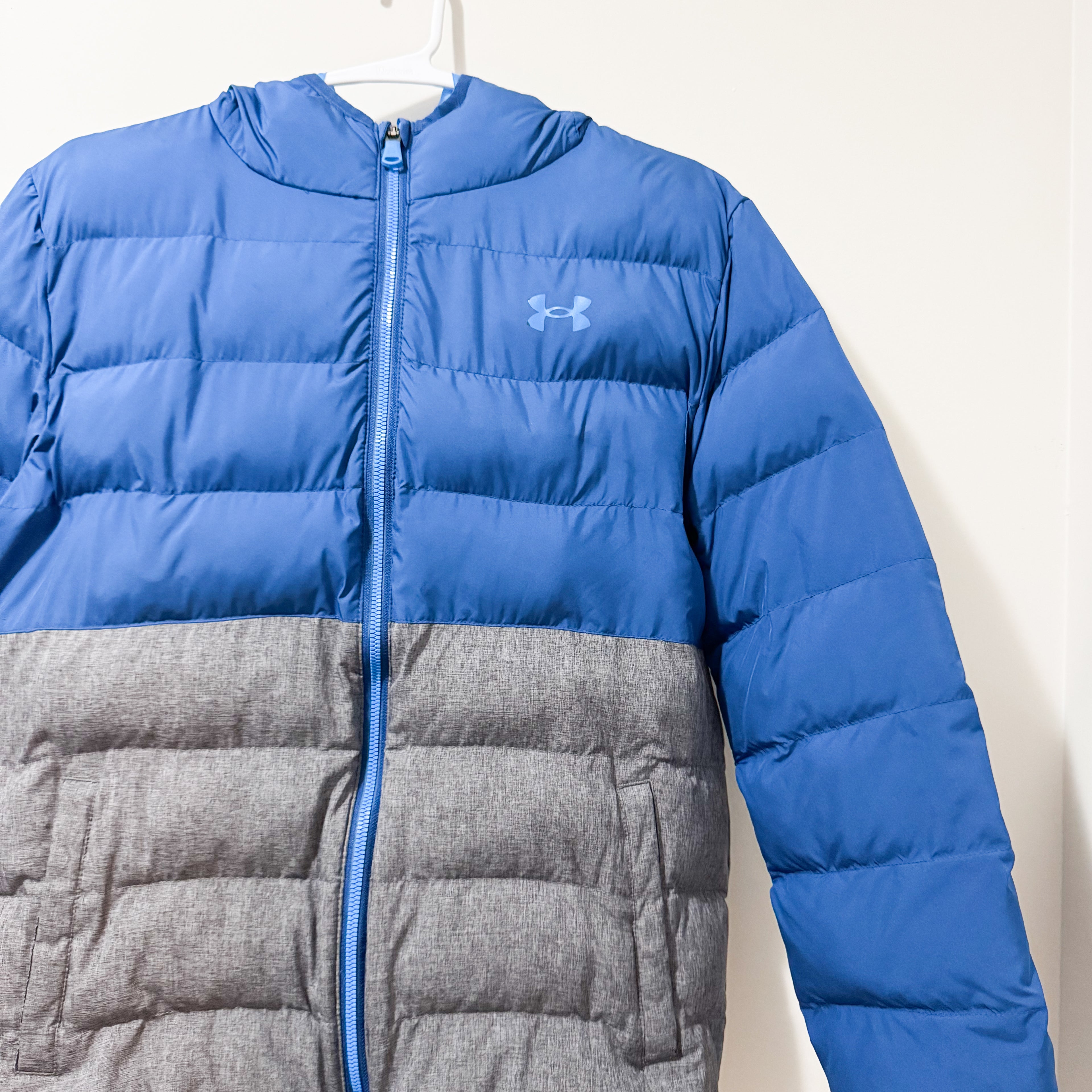 Kids Under Armour Blue & Grey Winter Coat Size Large