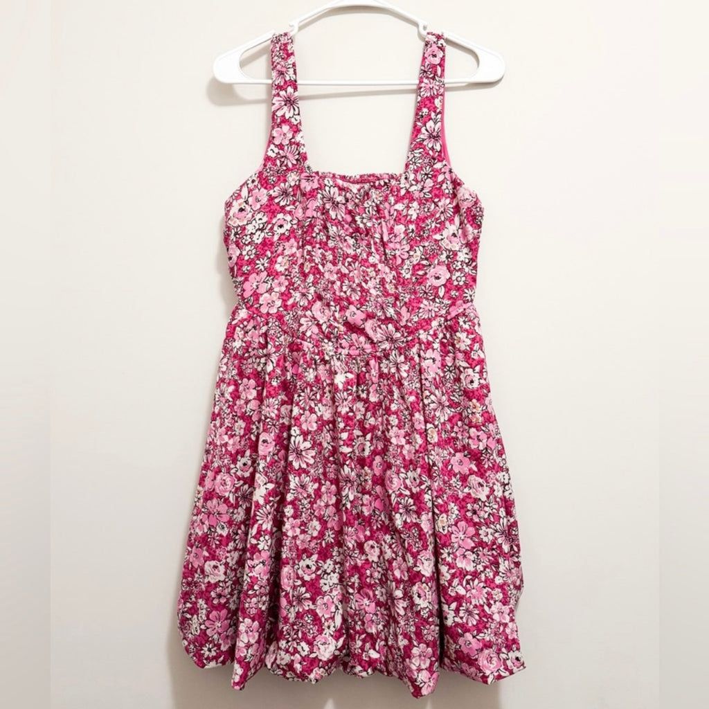 Women’s Pink Floral Mini Dress Size Large