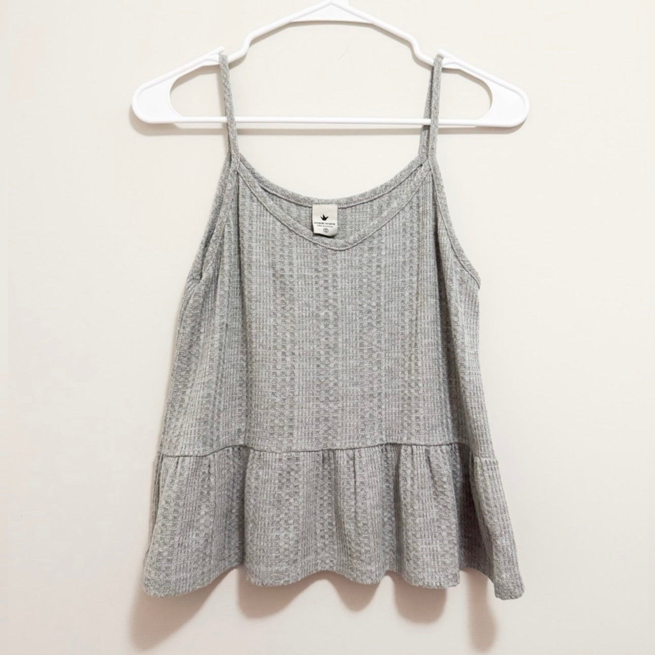 Women’s Grey Ribbed Camisole Size Small