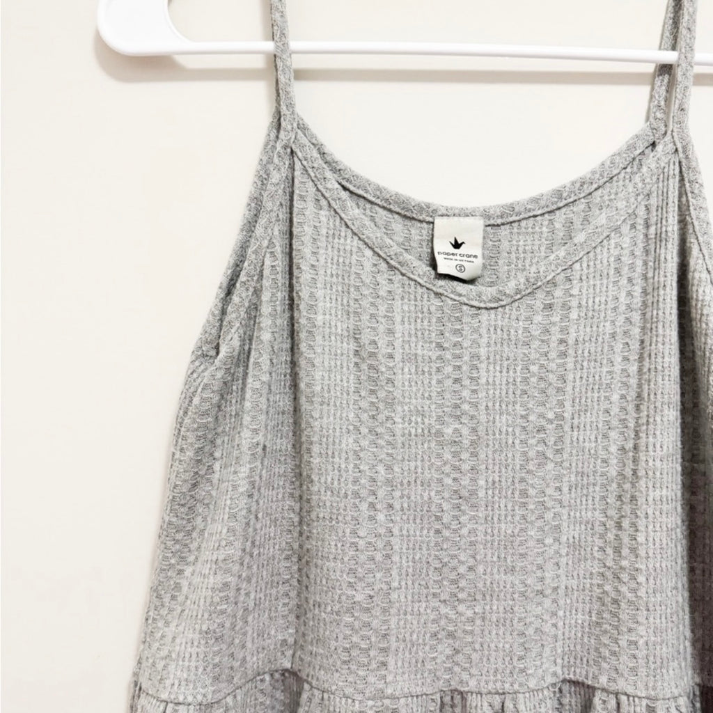 Women’s Grey Ribbed Camisole Size Small