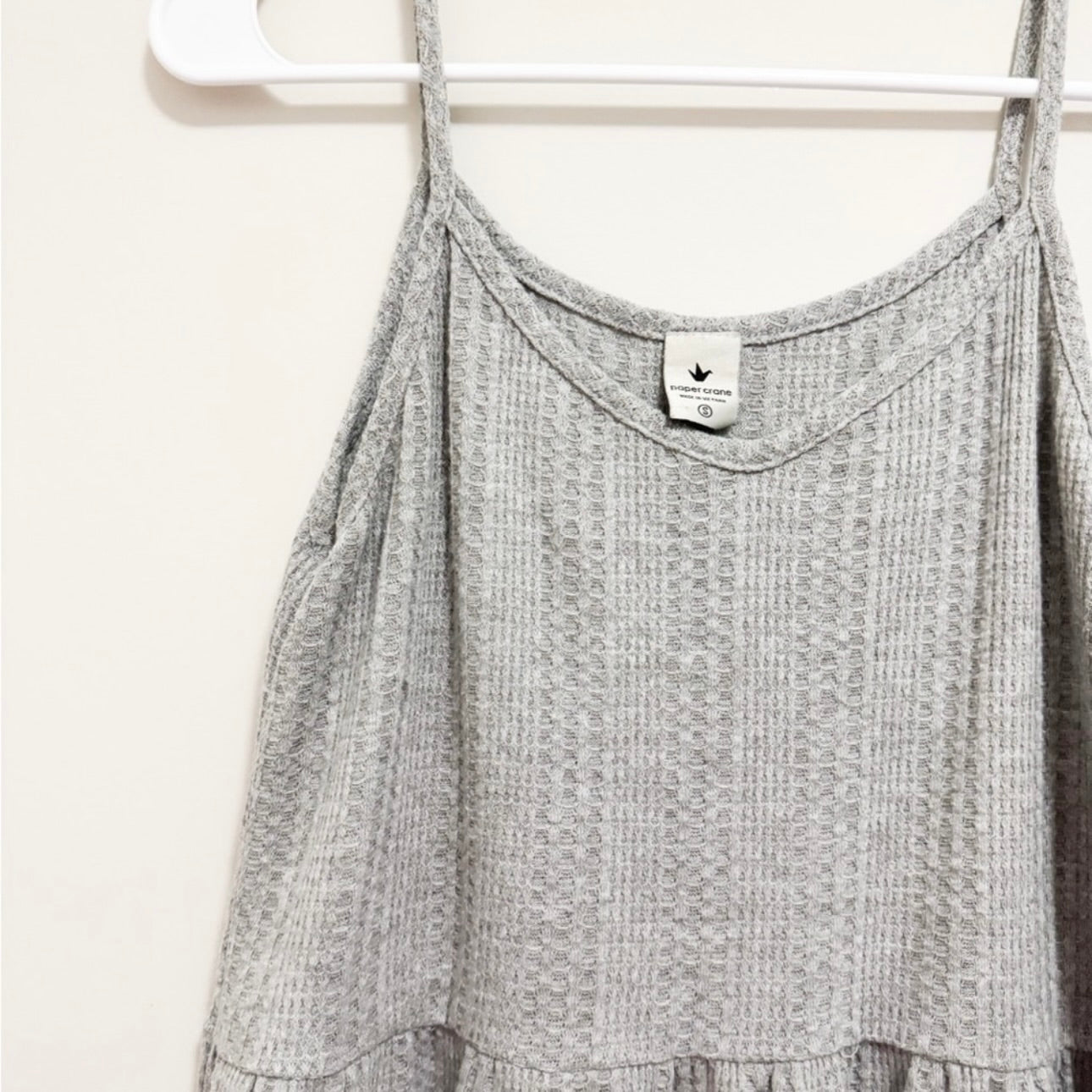 Women’s Grey Ribbed Camisole Size Small