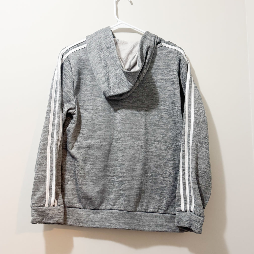 Kids Grey Adidas Hoodie Size Large 14/16