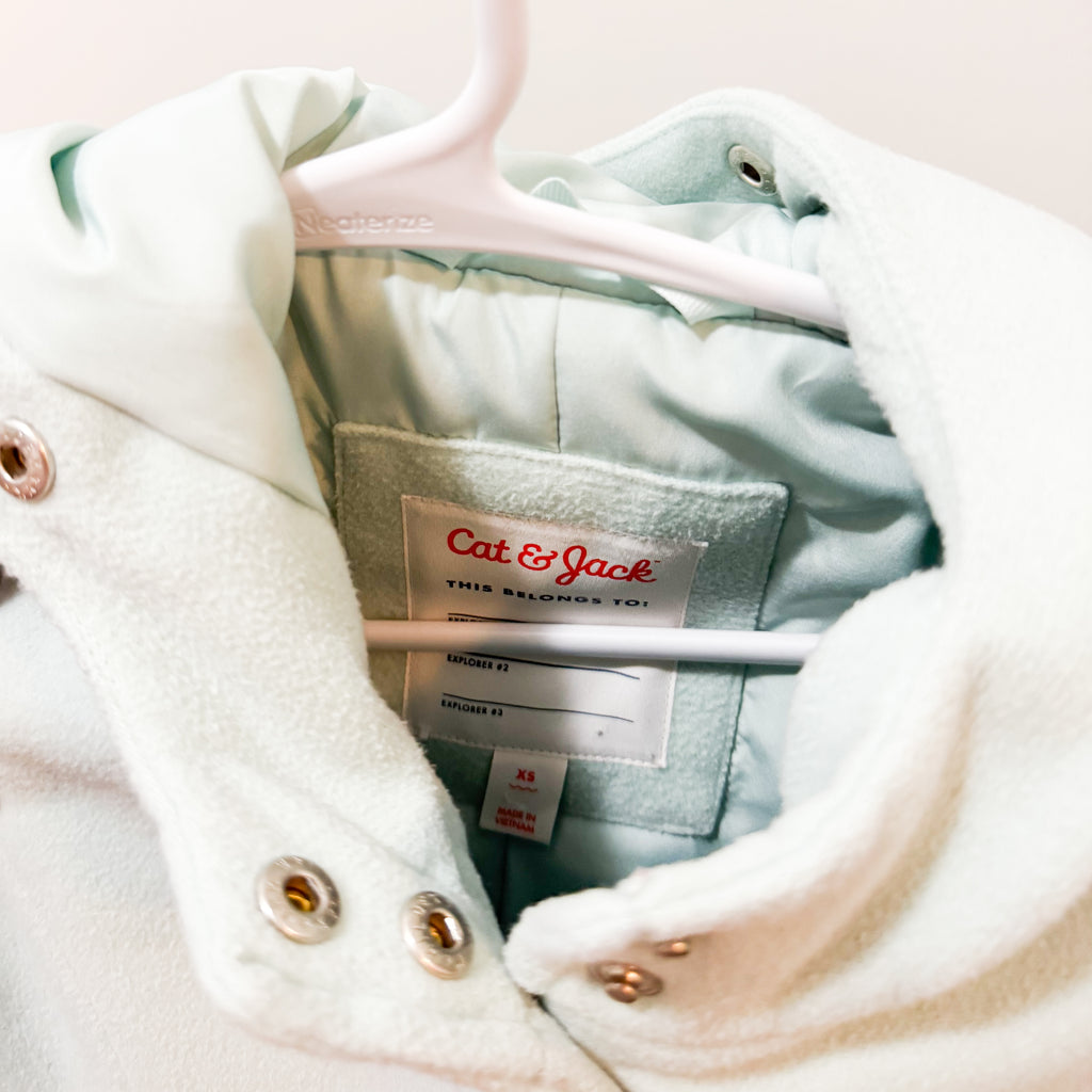 Kids Cat & Jack Mint Coat Size XS