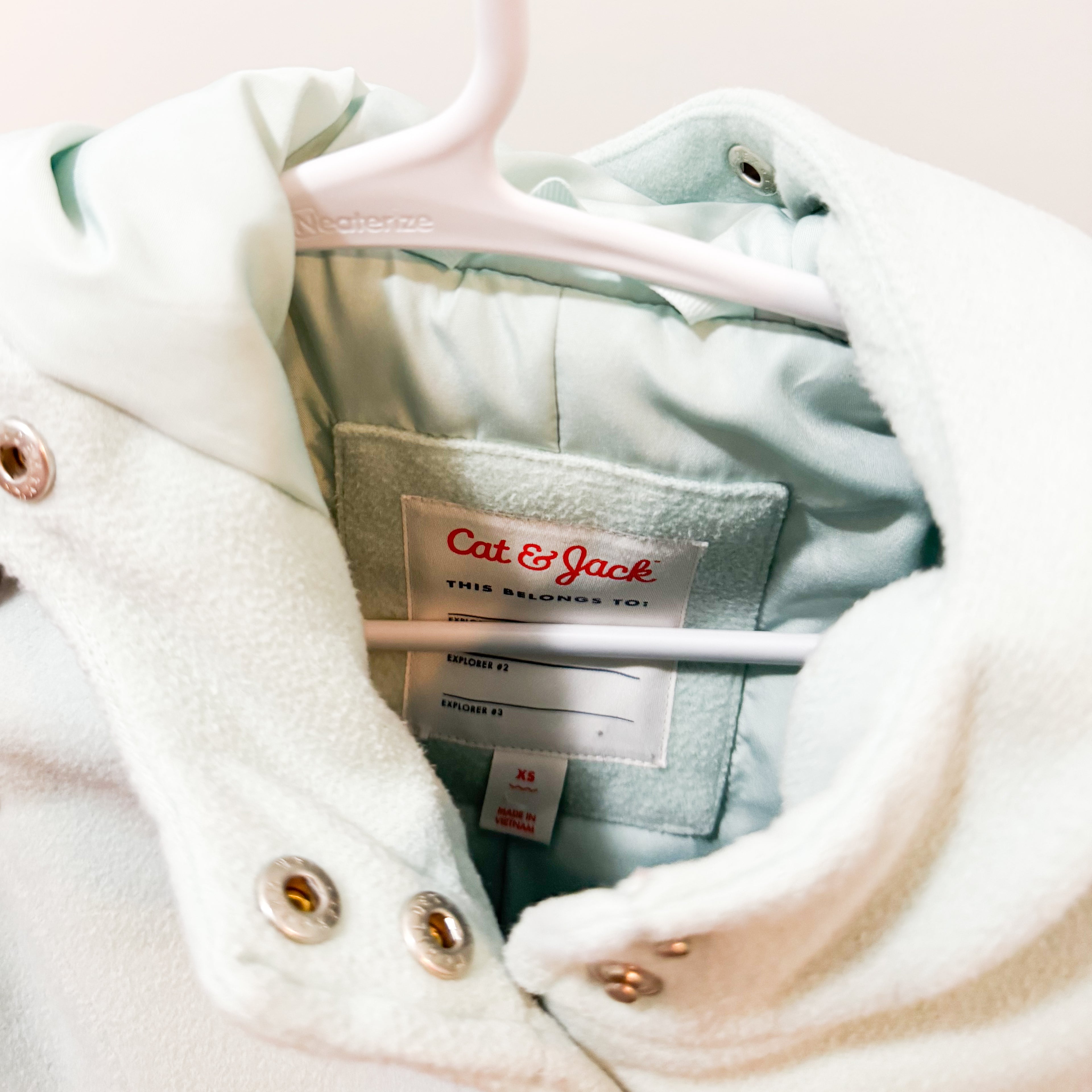 Kids Cat & Jack Mint Coat Size XS