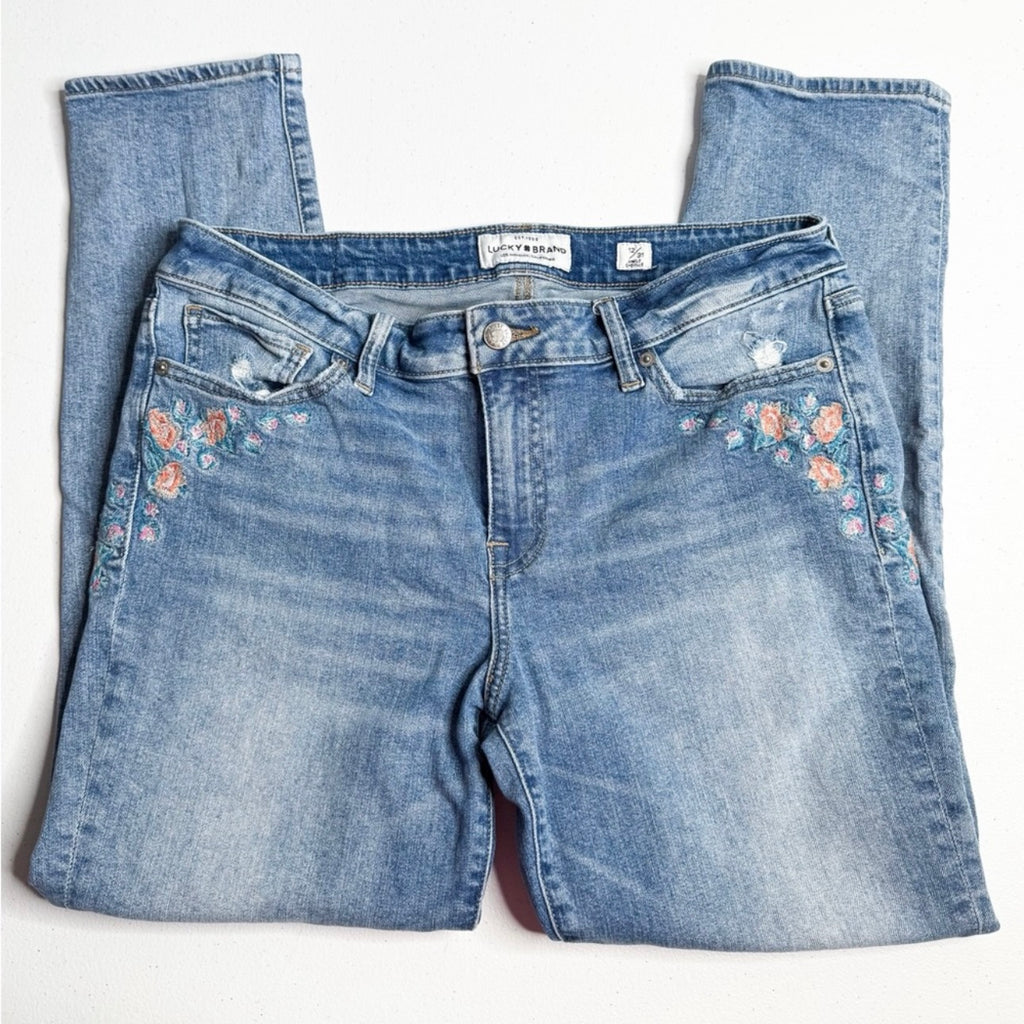 Women’s Lucky Brand Floral Jeans Size 12/31