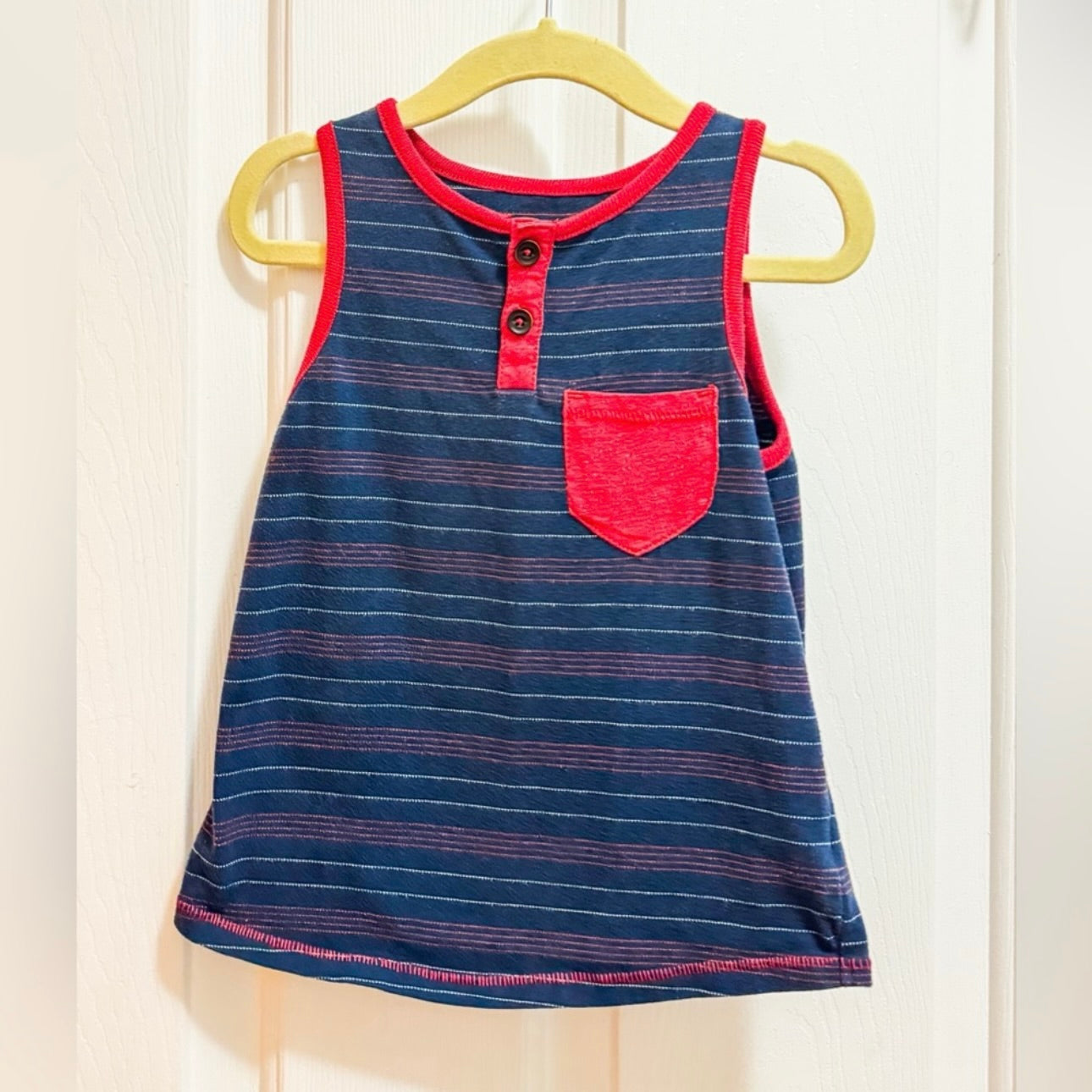 Kids Oshkosh Red & Blue Tank Size 3T