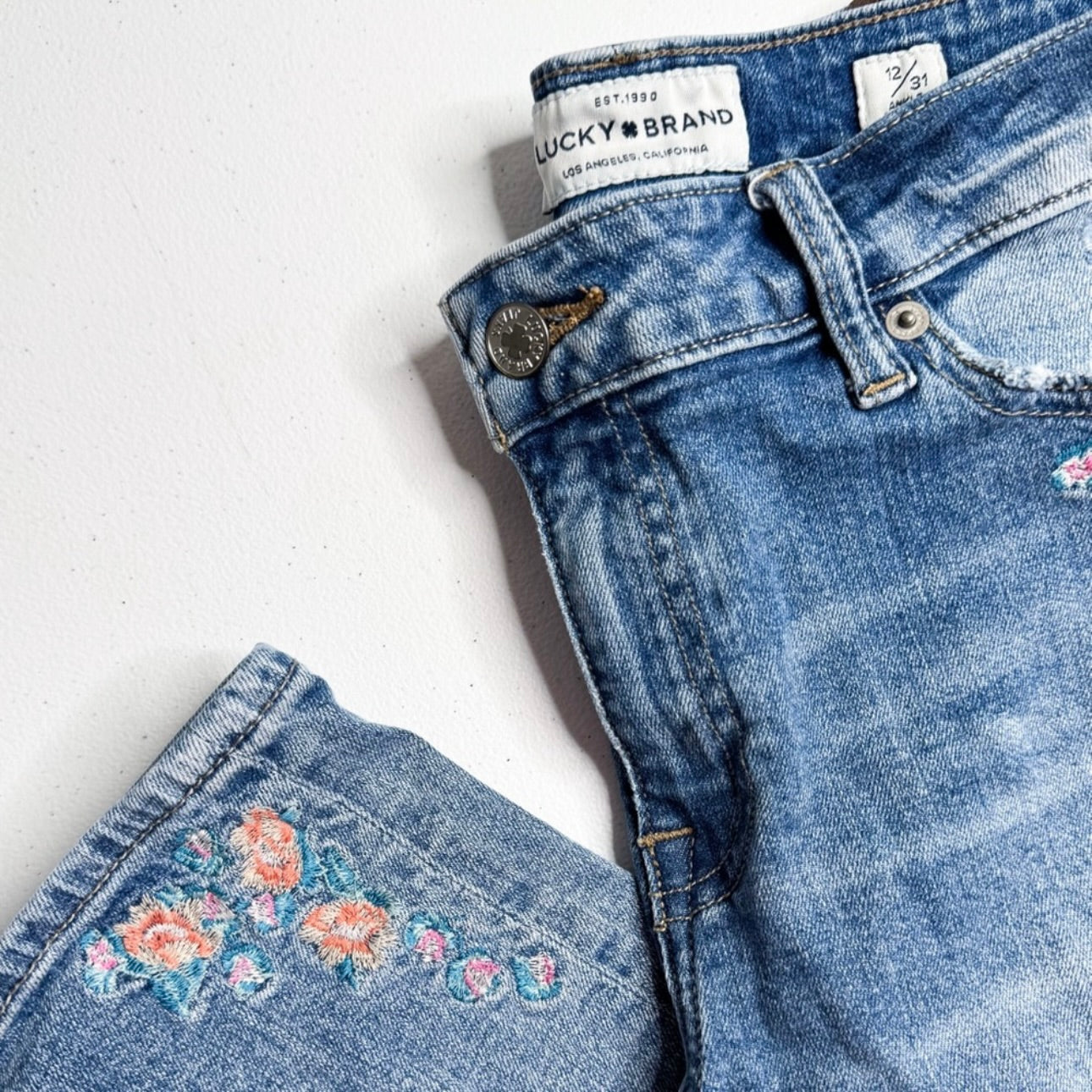 Women’s Lucky Brand Floral Jeans Size 12/31