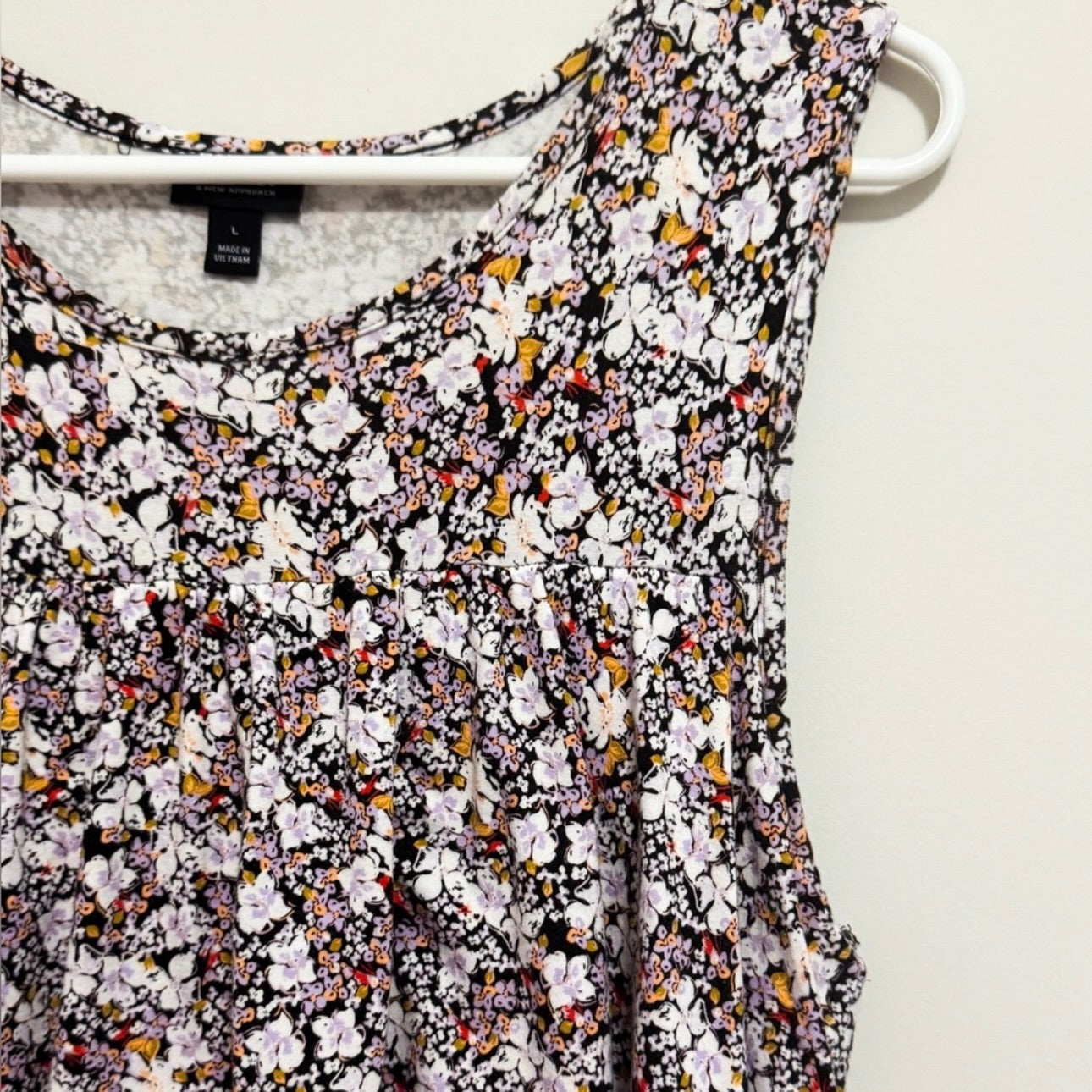 Women’s Multicolor Floral Midi Dress Size Large