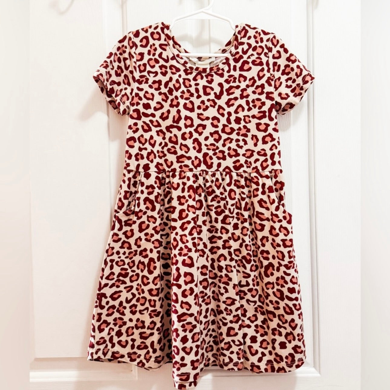Kids Red Leopard Print Dress Size 6