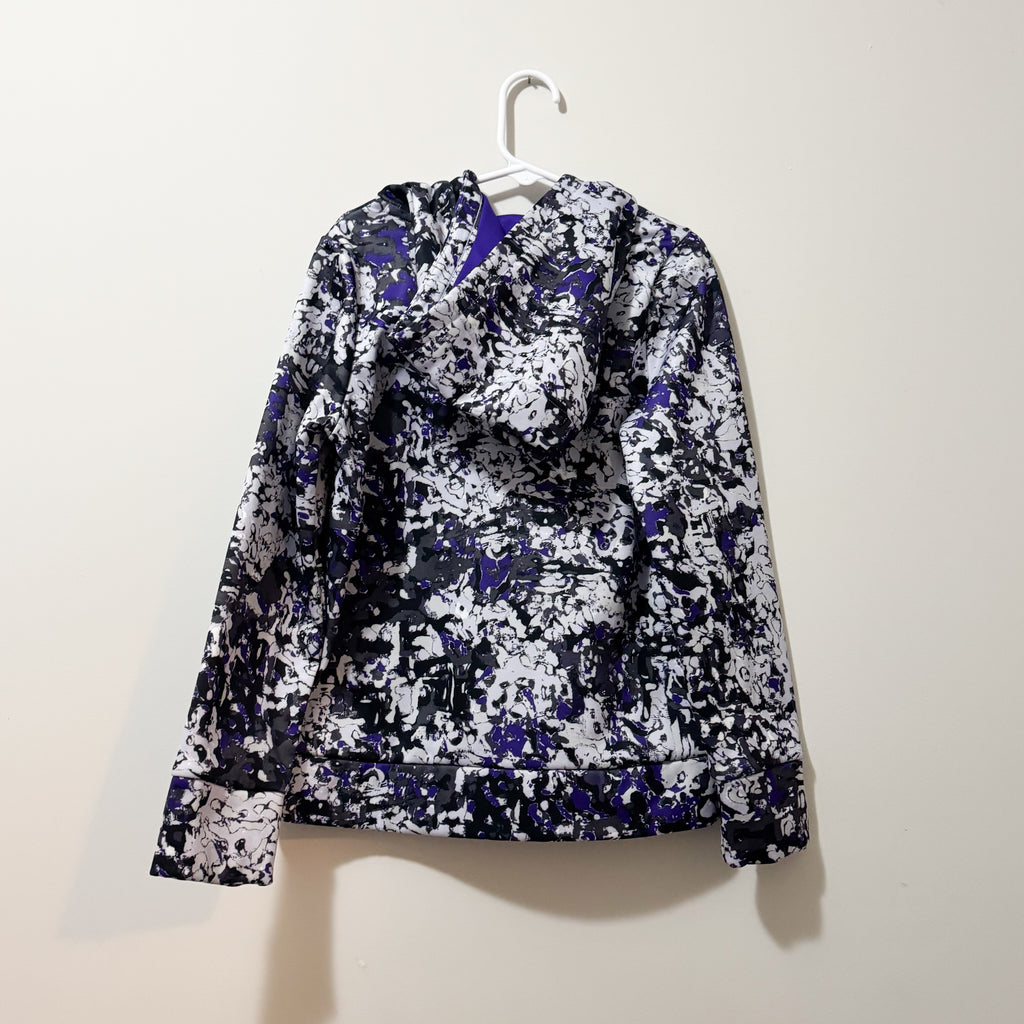 Kids Purple & Black Under Armor Hoodie Size Small