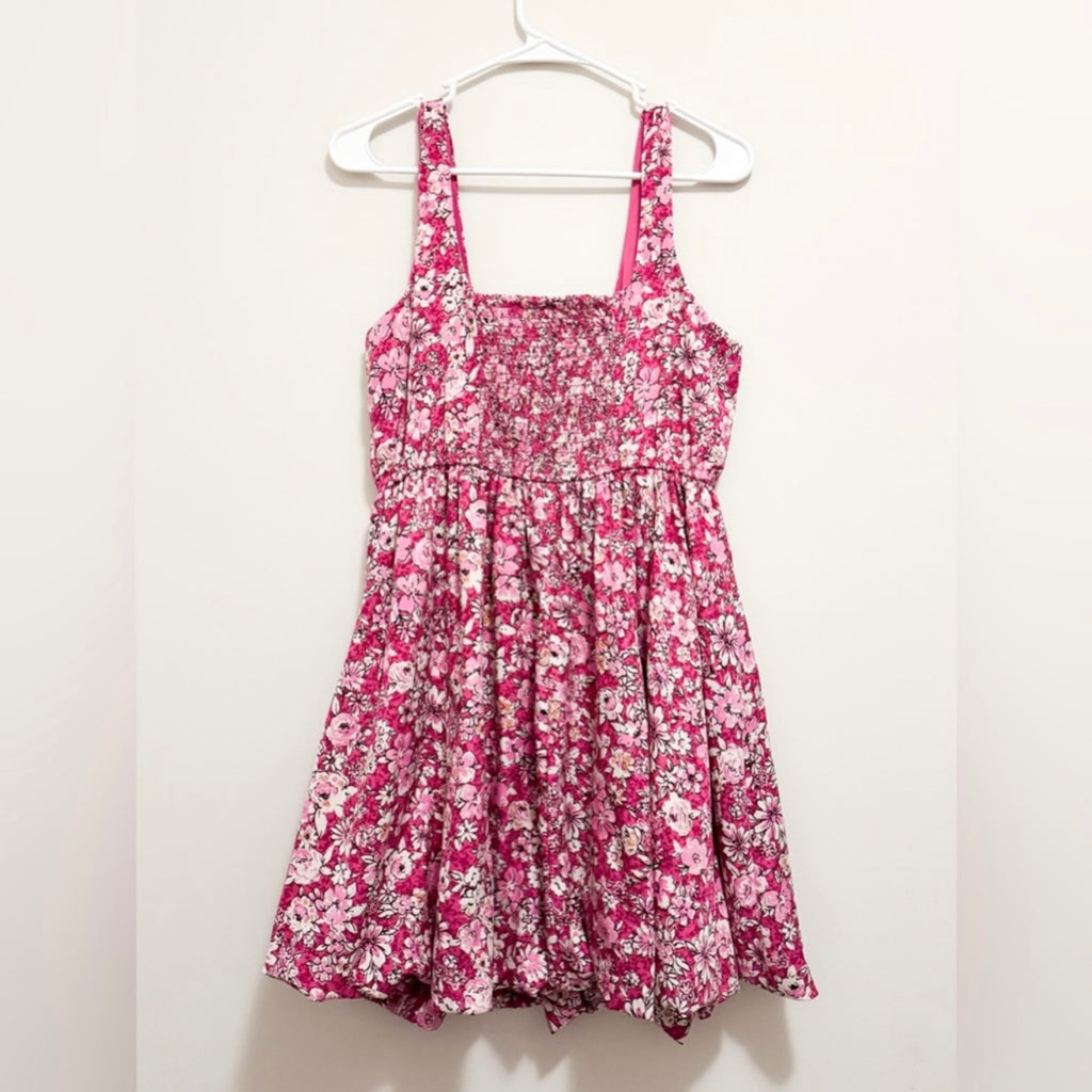 Women’s Pink Floral Mini Dress Size Large