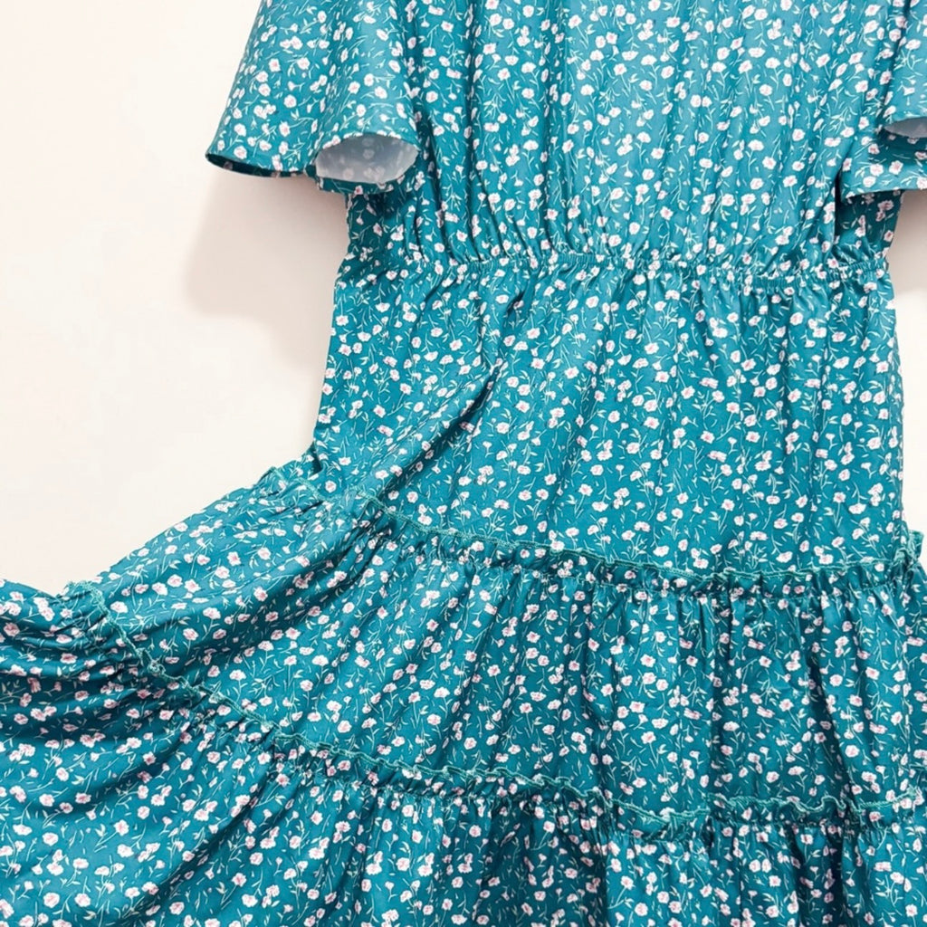 Women’s Teal Floral Dress Size 2X