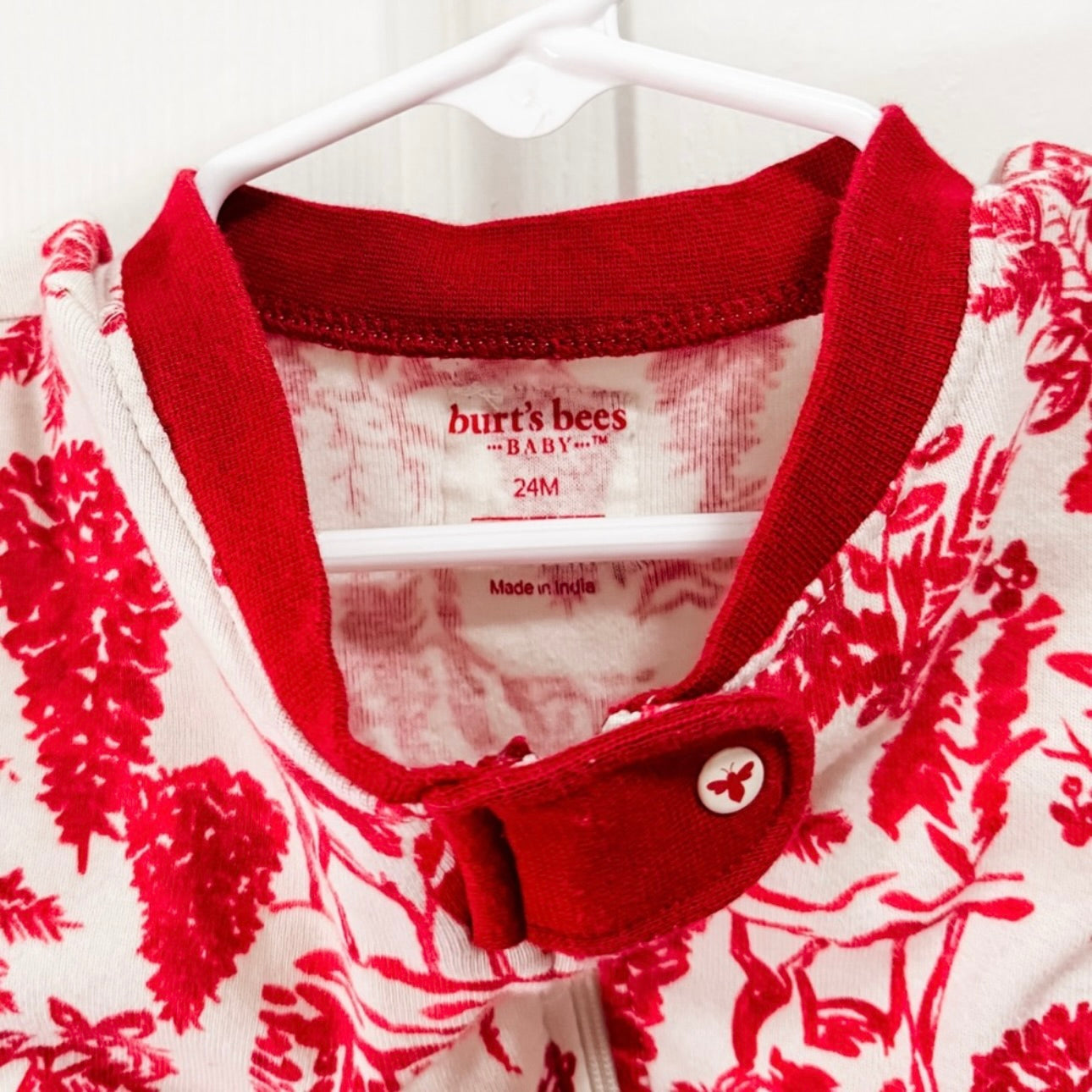 Kids Burts Bees Holiday Footie Pajamas Size 24M