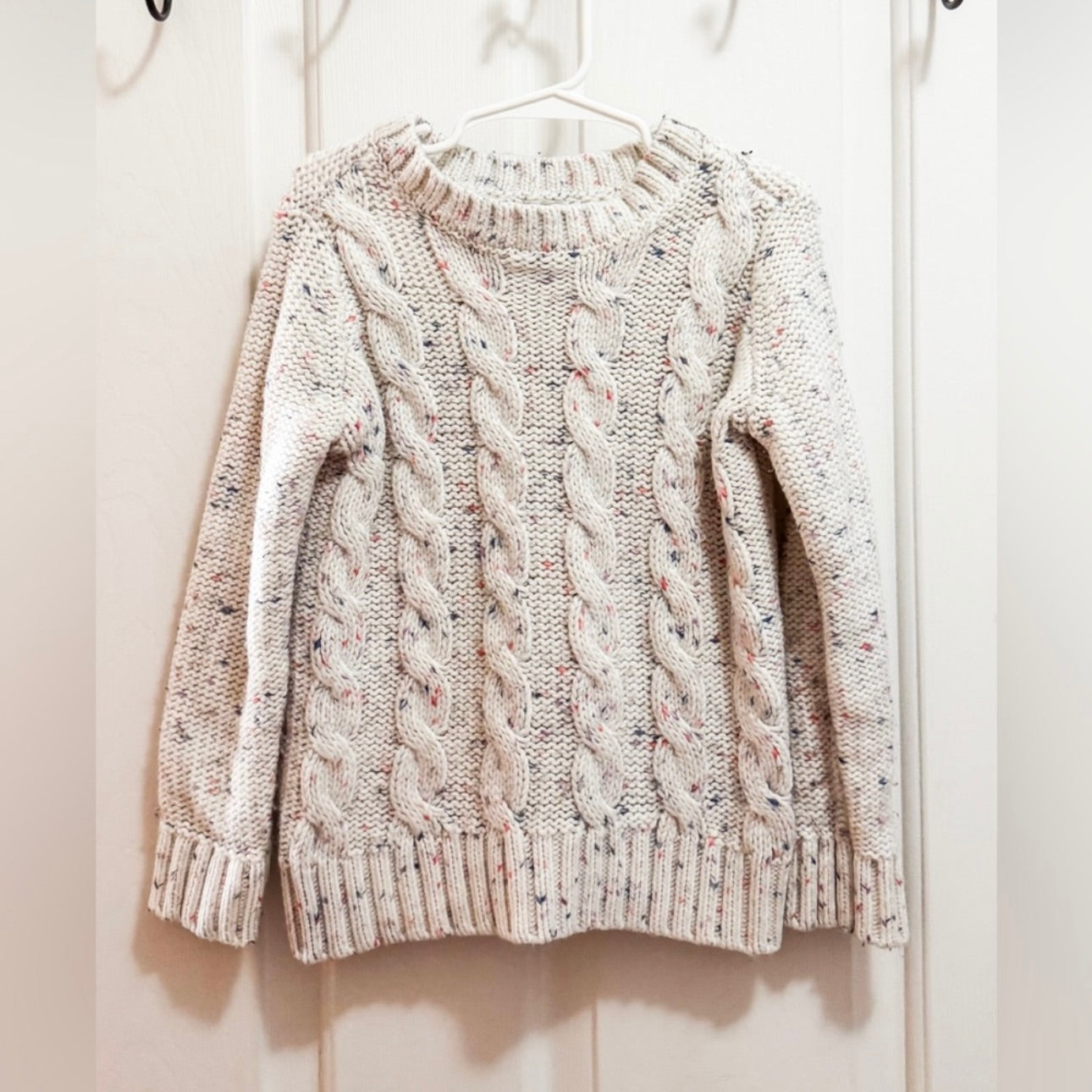 Kids Oshkosh Cable Knit Confetti Sweater Size 6/6X