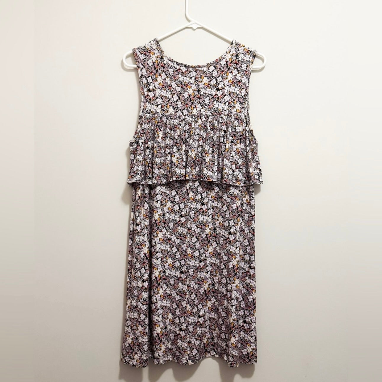 Women’s Multicolor Floral Midi Dress Size Large