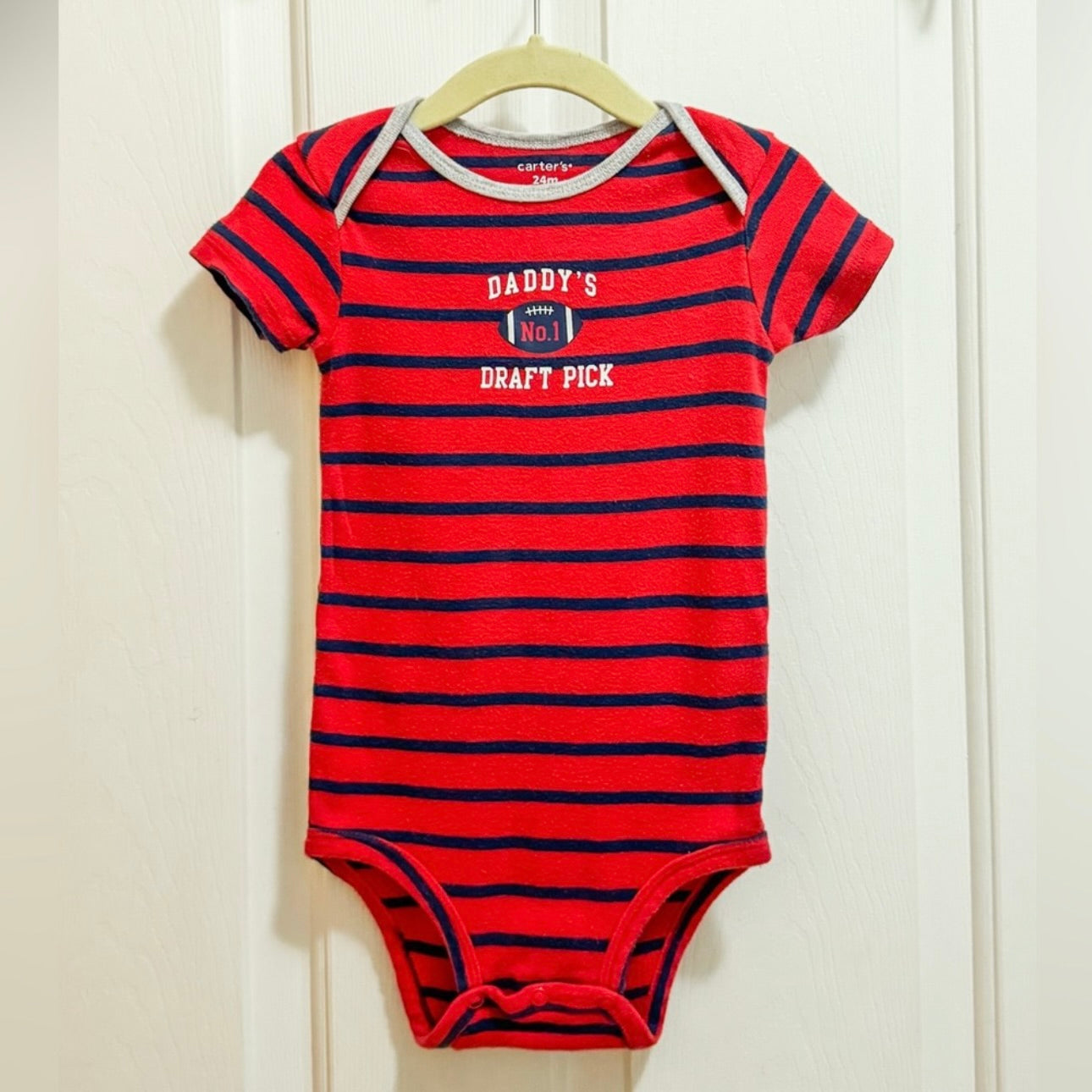 Kids Carter’s Football Onesie Size 24M