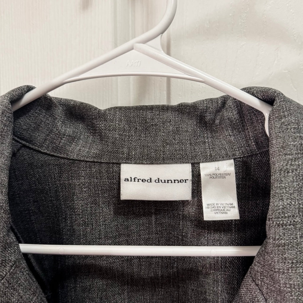 Women’s Alfred Dunner Charcoal Blazer Size 14