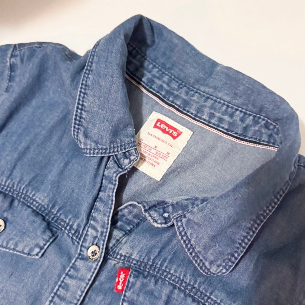 Kids Levi’s Blue Denim Dress Size Medium