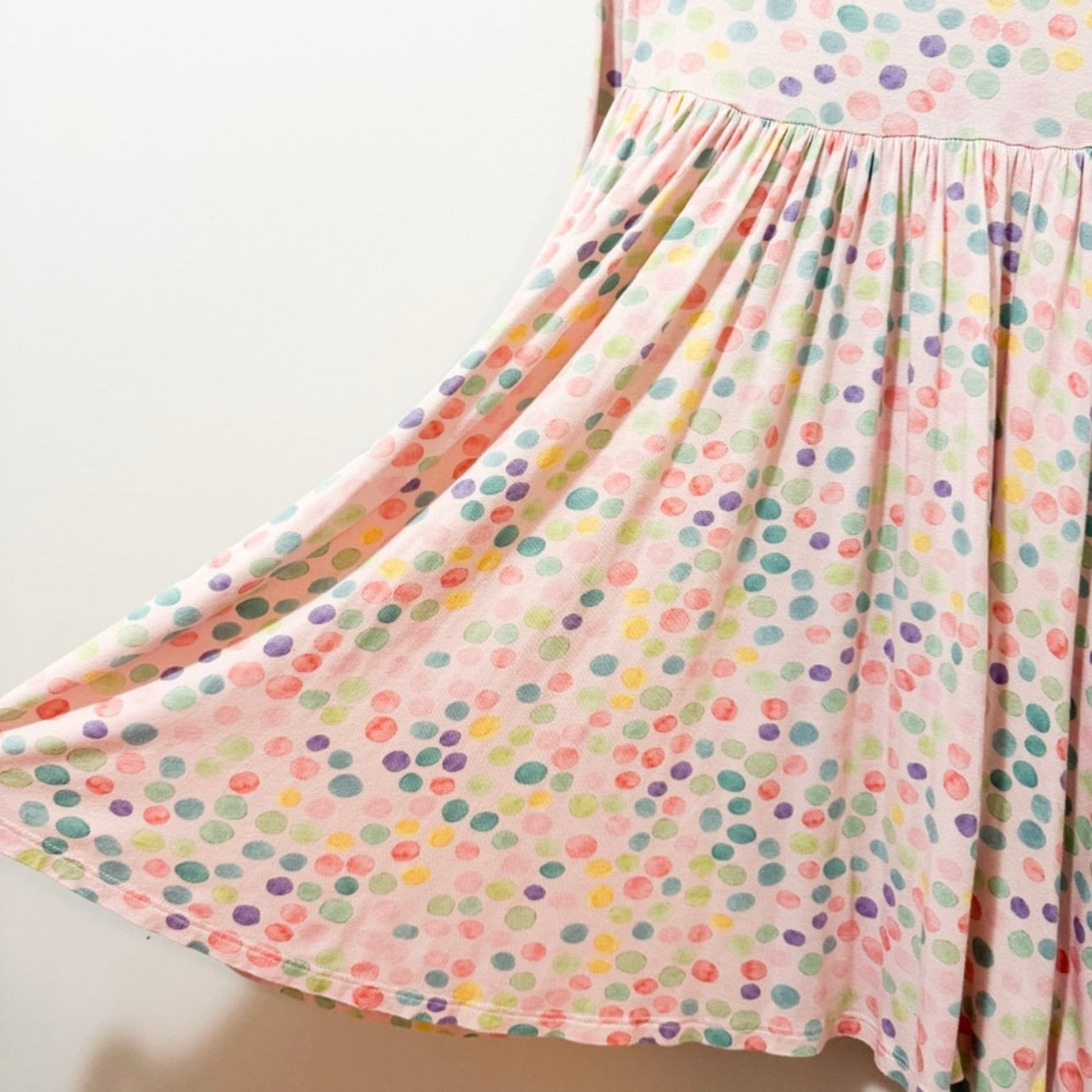 Kids Posh Peanut Multicolor Polka Dot Dress Size 7