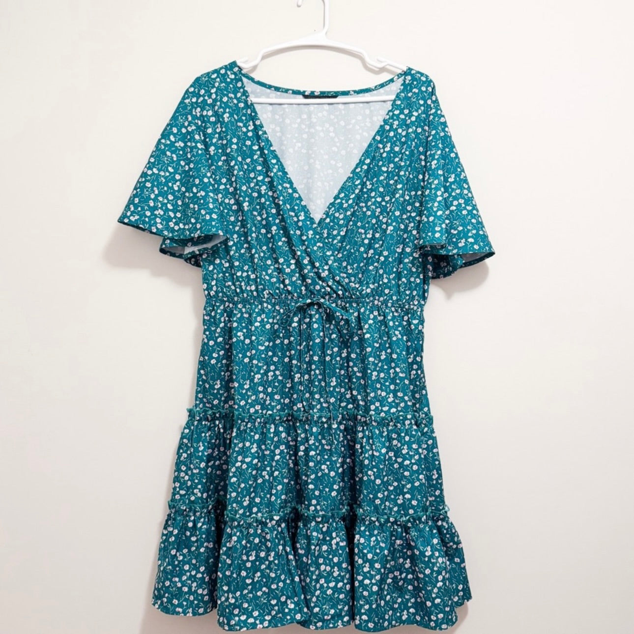 Women’s Teal Floral Dress Size 2X