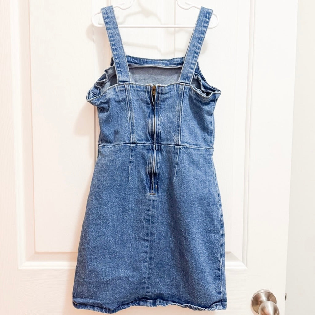Kids Art Class Blue Denim Dress Size Large