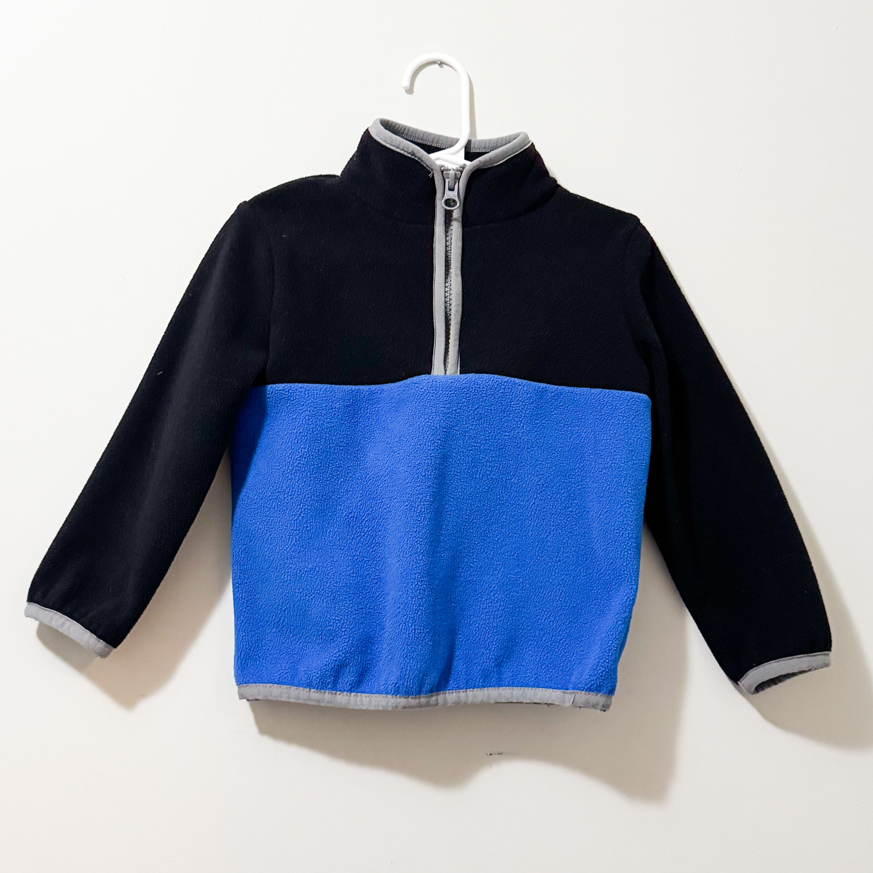 Kids Black & Blue Fleece Jacket Size 2T
