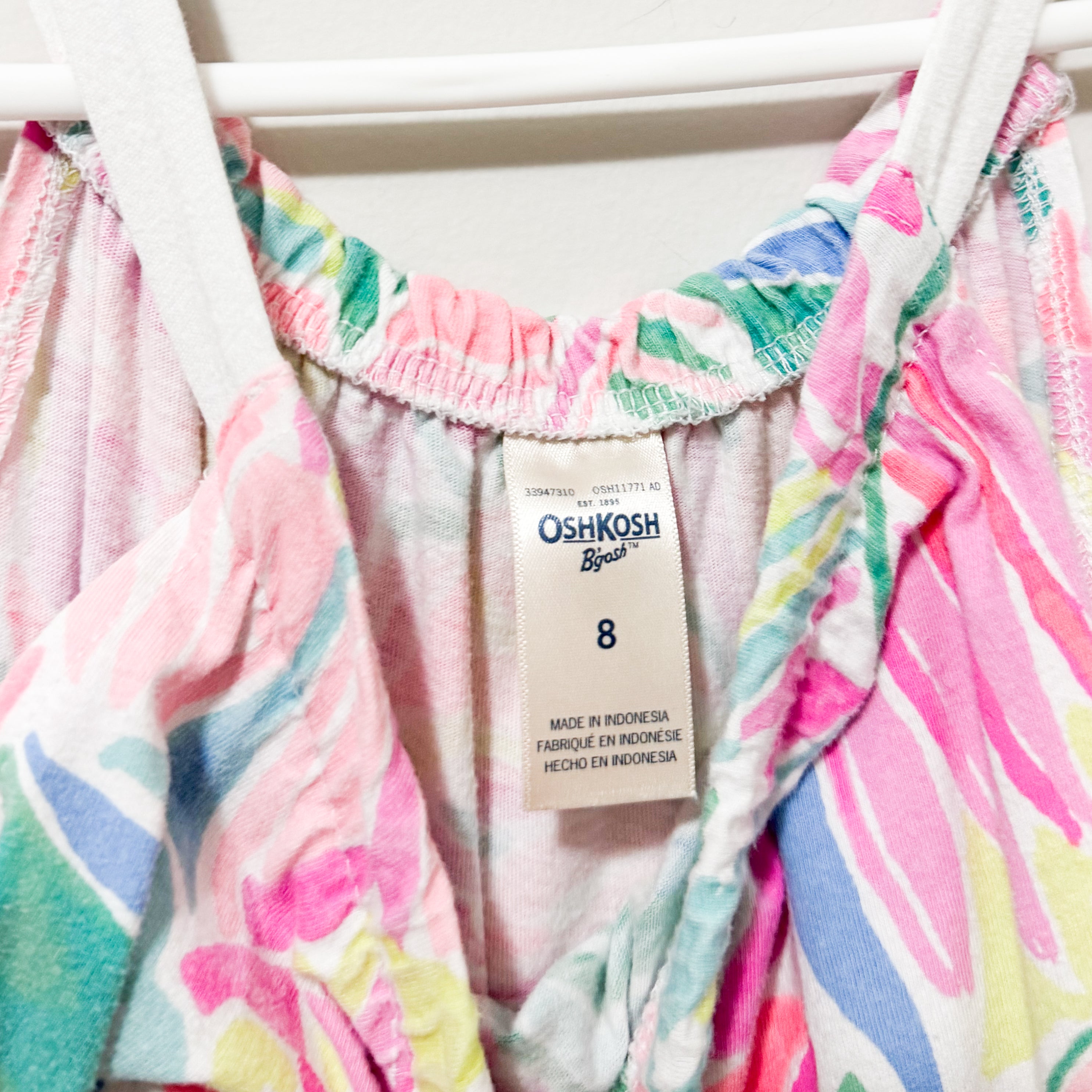 Kids Oshkosh Multicolor Floral Dress Size 8