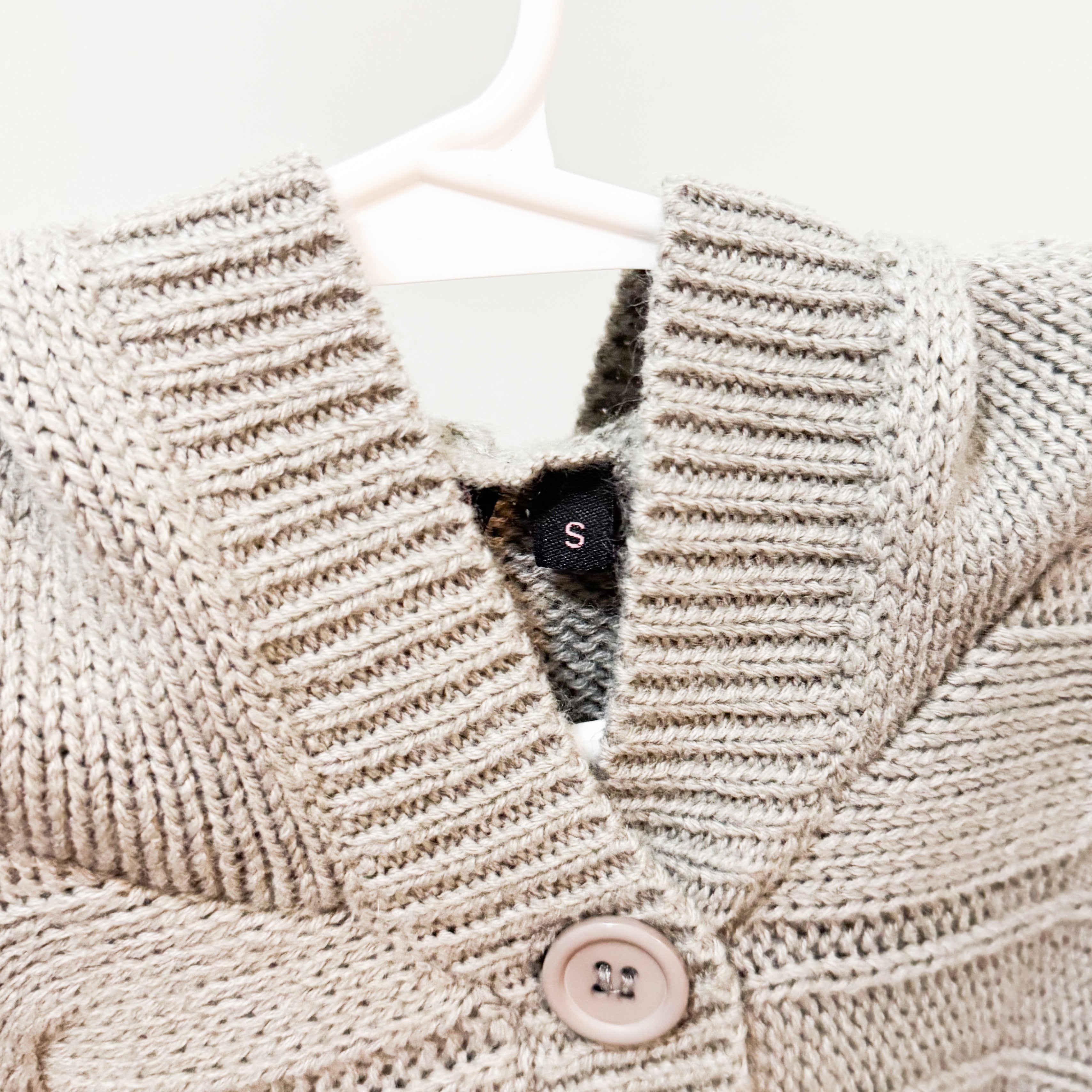 Kids Grey Sweater Knit Poncho Size Small