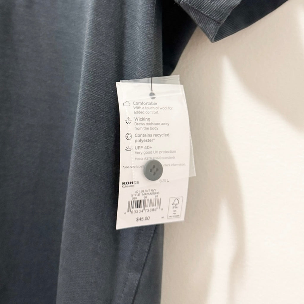 Men’s Charcoal Grey FLX Tee Size Large