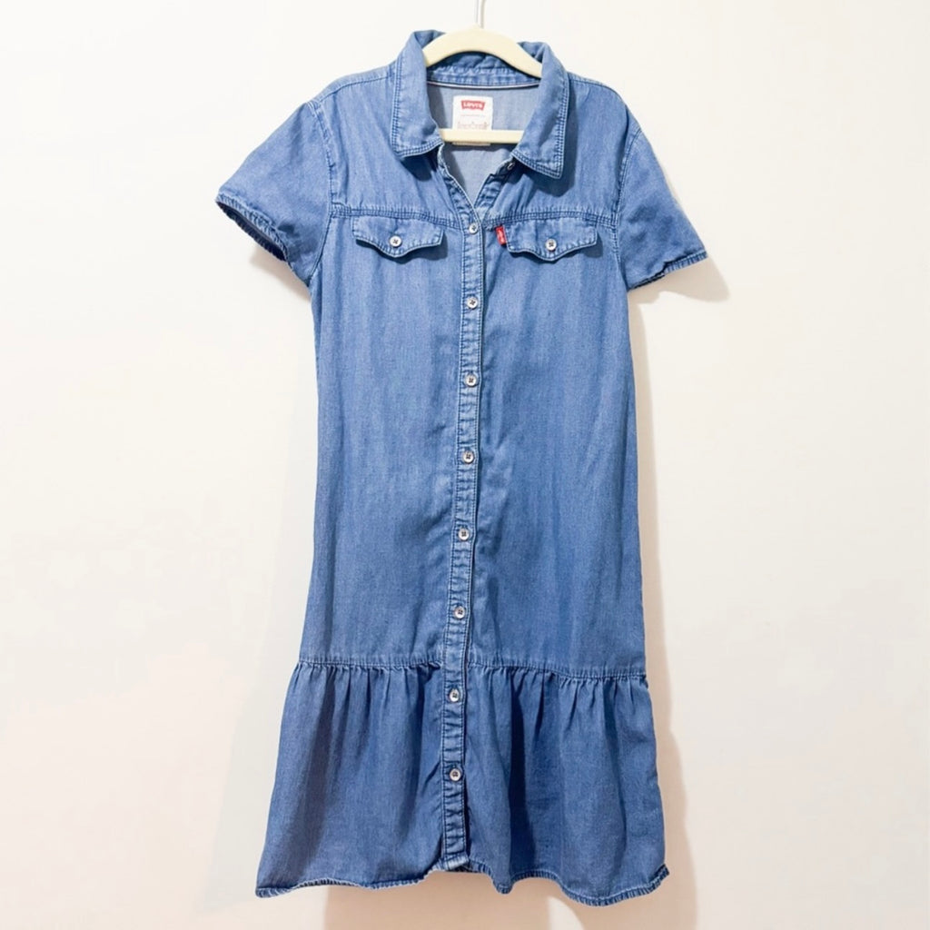 Kids Levi’s Blue Denim Dress Size Medium