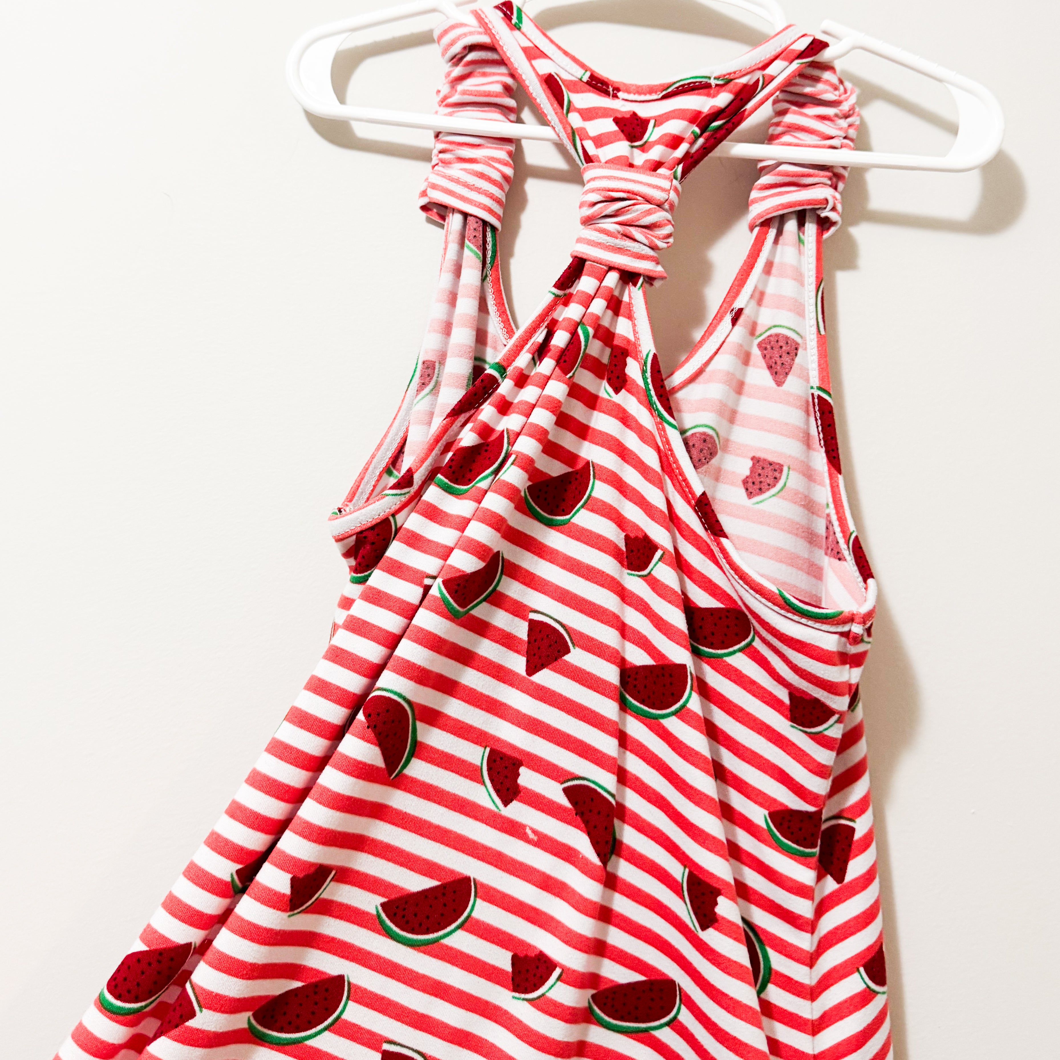 Kids Watermelon Striped Dress Size Large