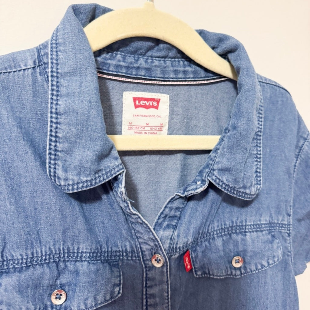 Kids Levi’s Blue Denim Dress Size Medium
