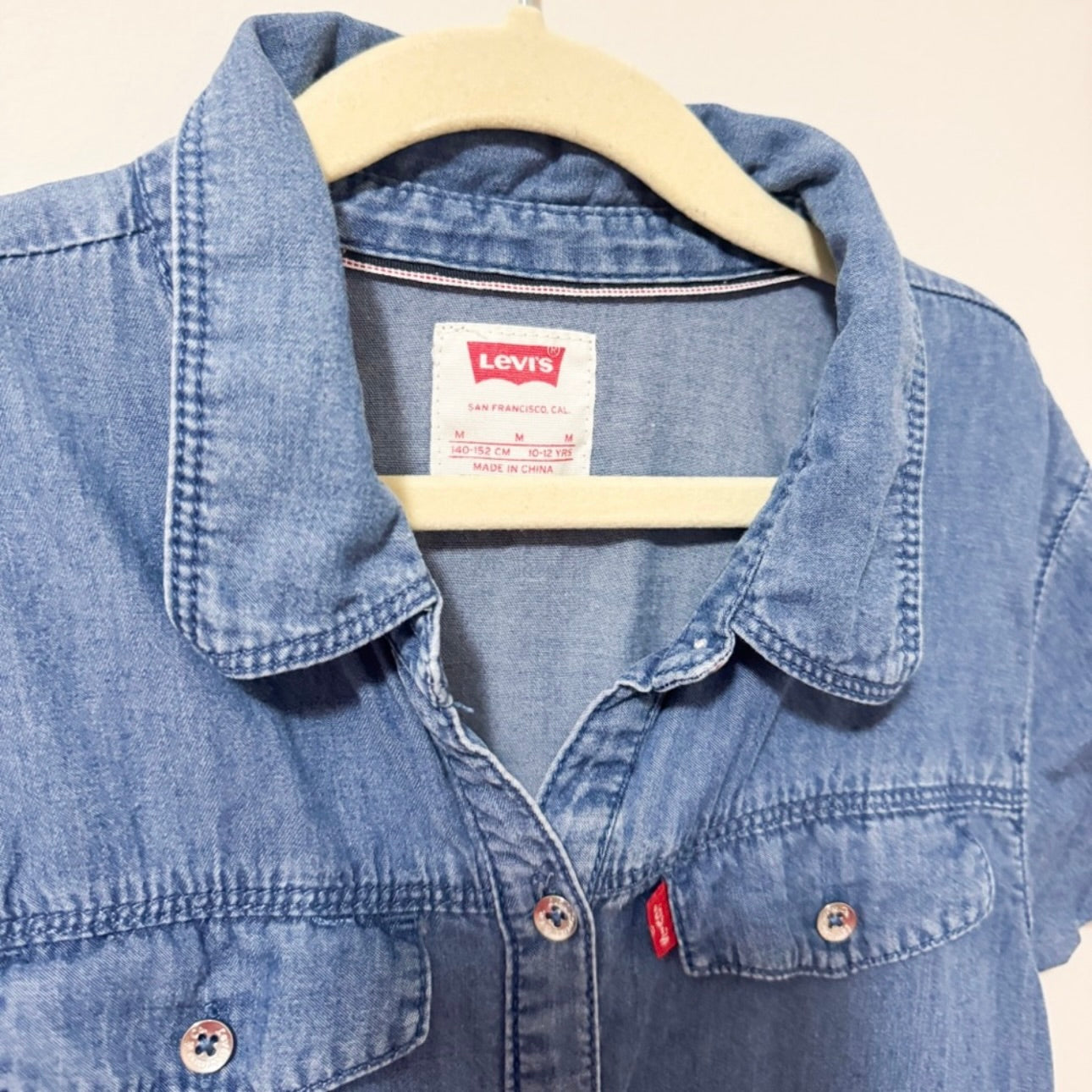 Kids Levi’s Blue Denim Dress Size Medium