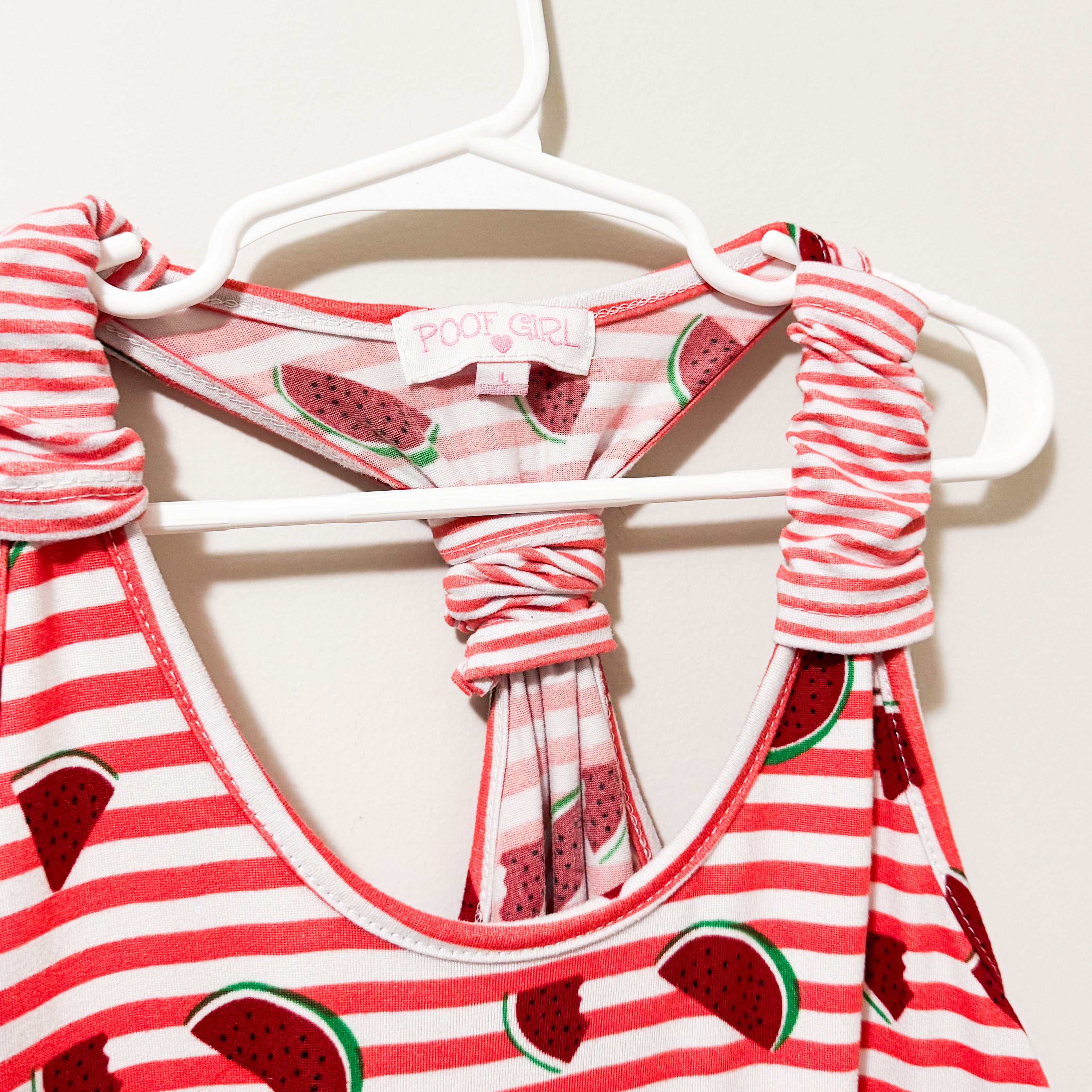 Kids Watermelon Striped Dress Size Large