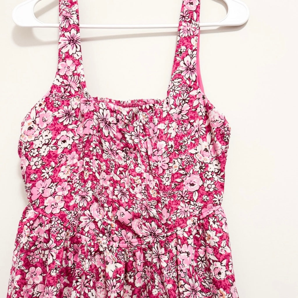 Women’s Pink Floral Mini Dress Size Large